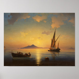Póster Bahía de Nápoles Marítimo Ivan Aivazovsky