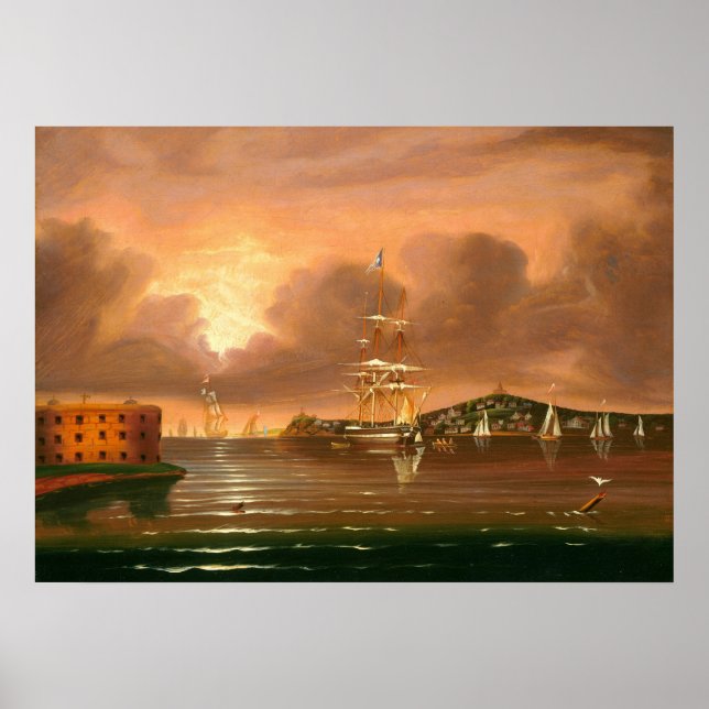 Póster Bahía de Nueva York - Poster Bella Artes Thomas Ch (Frente)