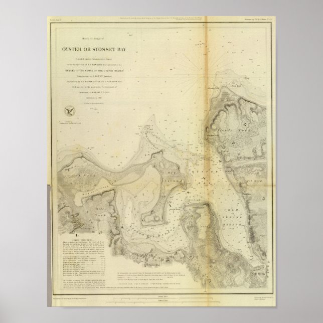 Póster Bahía de ostras o siosset (Frente)