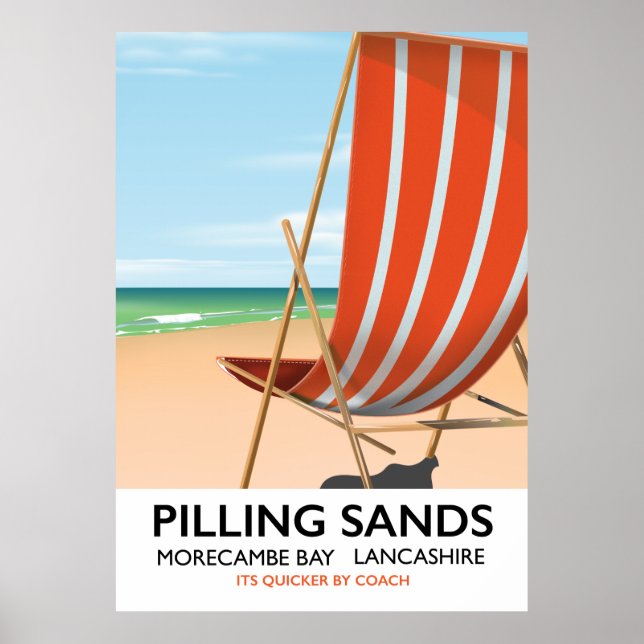 Póster Bahía de Pilling Sands Morecambe, Lancashire (Frente)