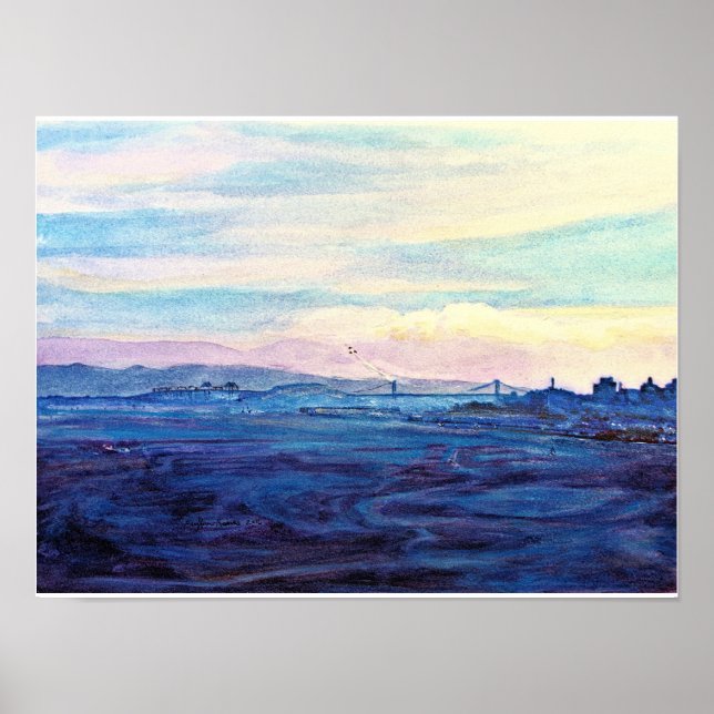 Póster Bahía de San Francisco, Ángeles azules 1984 (Frente)