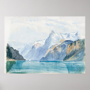 Póster Bahía de Uri de Sargent, Brunnen