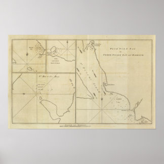 Póster Bahía de York, Bahía de Tres Islas, Elizabeth Bay,