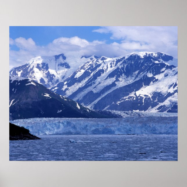 Póster Bahía Disenchantment y glaciar Hubbard, (Frente)