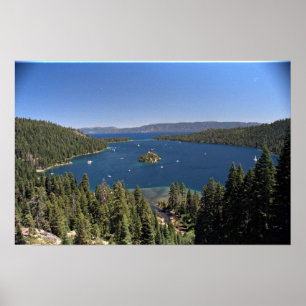 Póster Bahía Esmeralda, Lago Tahoe, California, Estados U