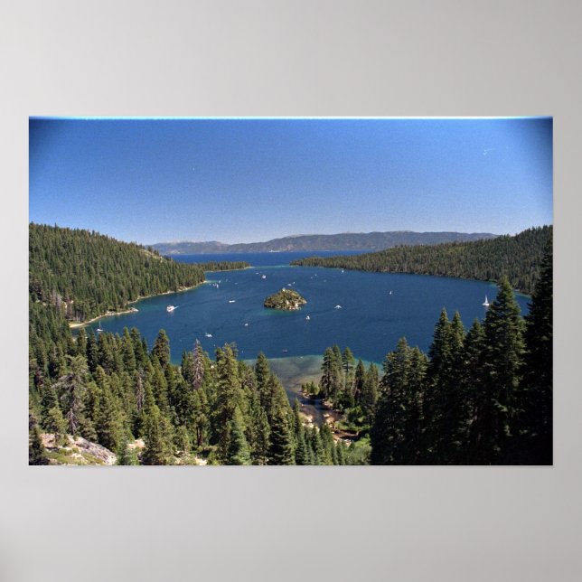 Póster Bahía Esmeralda, Lago Tahoe, California, Estados U (Frente)