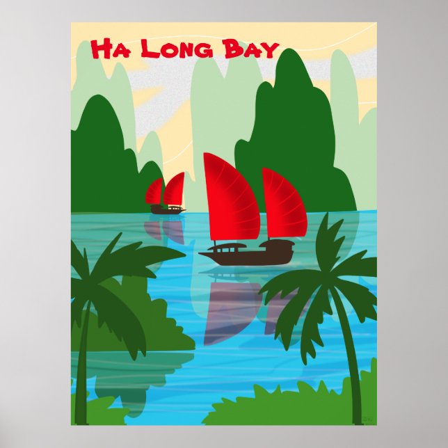 Póster Bahía Ha Long, Vietnam (Frente)