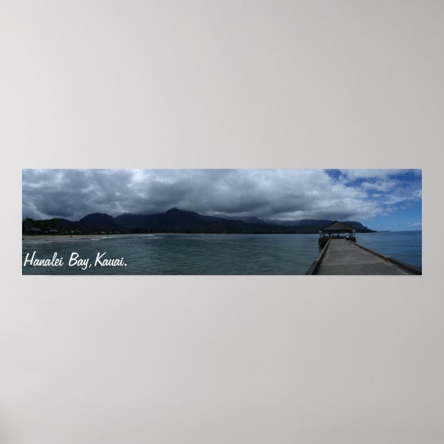 Póster Bahía Hanalei, Kauai (Frente)