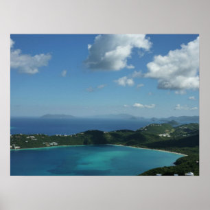 Póster Bahía Magens, St. Thomas Escena Hermosa de la Isla