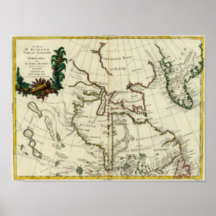 Póster Bahía Océano Atlántico del norte de Baffin
