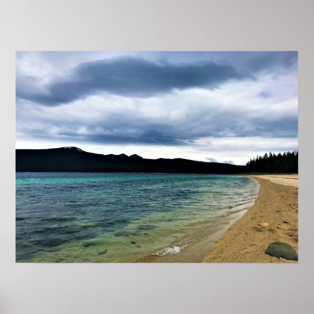 Póster Bahía Simax en el lago Crescent, Oregón (Frente)