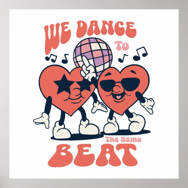 Póster bailamos al mismo ritmo (Frente)