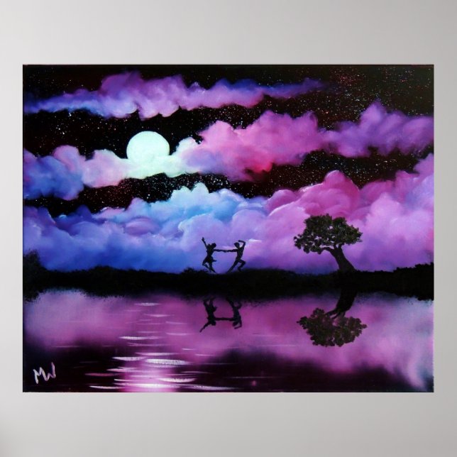 Póster Bailando A La Luz De La Luna (Frente)