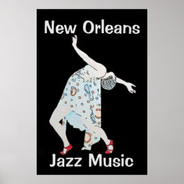 Póster Bailando al Jazz 2018 en Nueva Orleans
