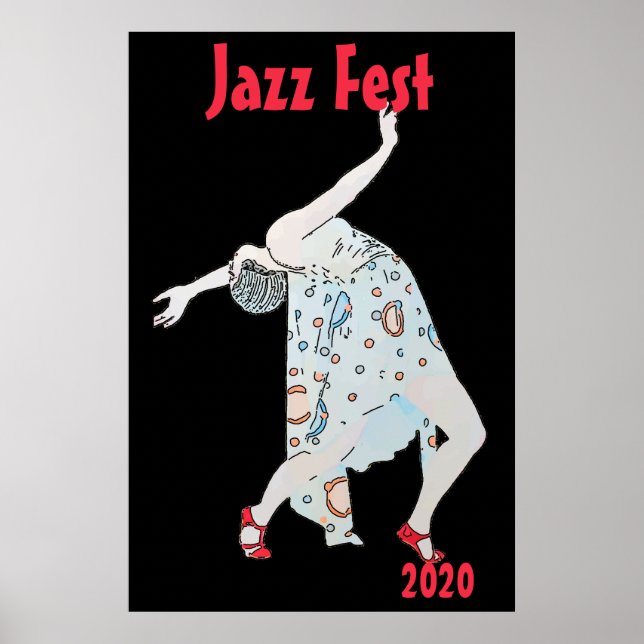Póster Bailando al jazz 2020 (Frente)