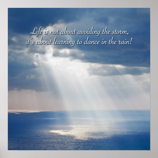 Póster Bailando bajo la lluvia (Frente)