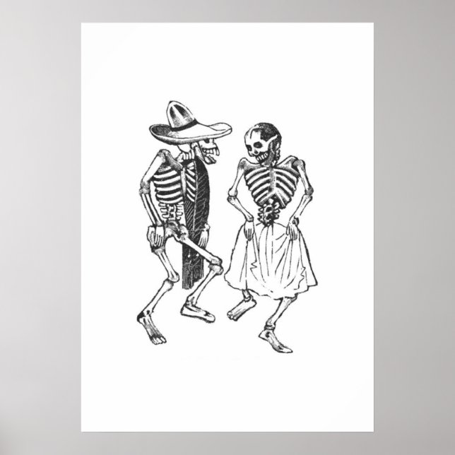 Póster Bailando Calaveras Posada (Frente)