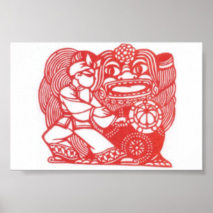 Póster Bailando con el león