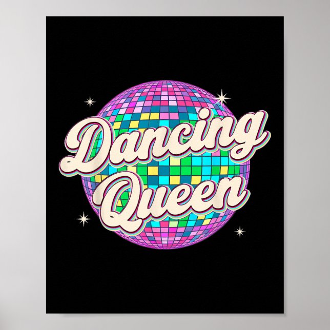 Póster Bailando con la camiseta de la reina ventilado bai (Frente)