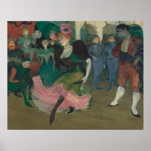 Póster Bailando con la pintura Bolero - Toulouse-Lautrec