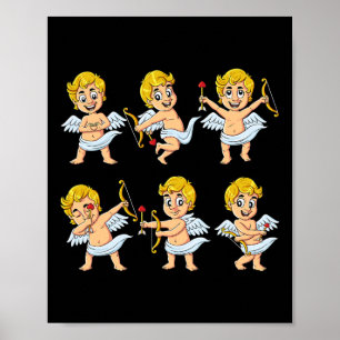 Póster Bailando Cupids Dance Challenge Niños Día de San V