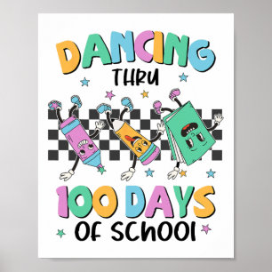 Póster Bailando Durante 100 Días Escolares 100 Días Más B