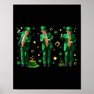 Póster Bailando el Día de Trump St Patricks , Uni-adultos