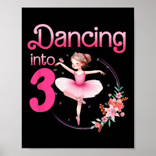 Póster Bailando en 3 ballet de Ballerina Ballet Fiesta de