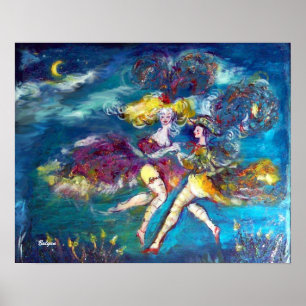 Póster Bailando en la noche