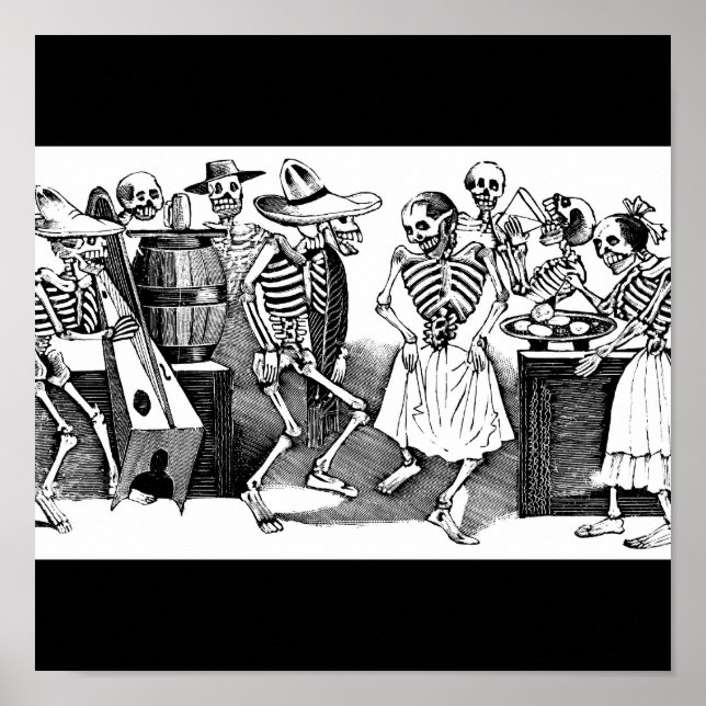 Póster "Bailando los Jarabe en el otro mundo" (Frente)