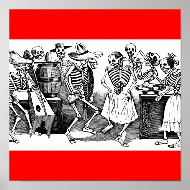 Póster "Bailando los Jarabe en el otro mundo" (Frente)