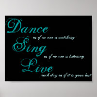 Bailar cantando en vivo...