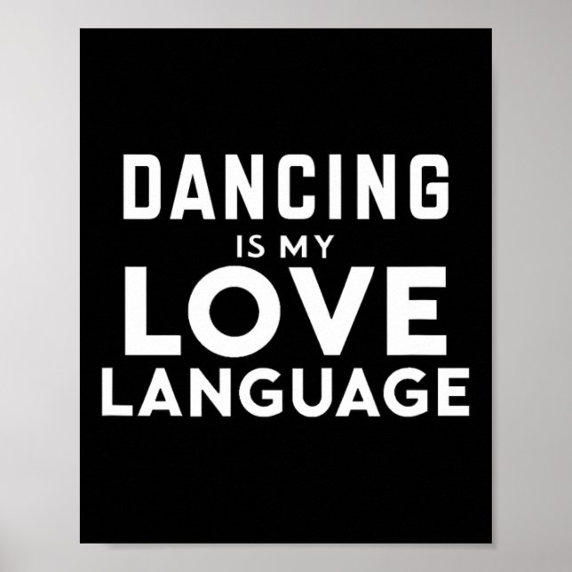 Póster Bailar con amor es mi lenguaje de amor (Frente)