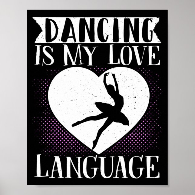 Póster Bailar con ballet es mi lenguaje de amor (Frente)