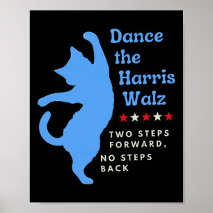 Póster Bailar con los Harris Wheimer 2024 Gato Lady Vote