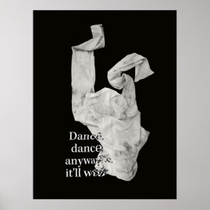 Póster Bailar con ropa de baile contemporánea