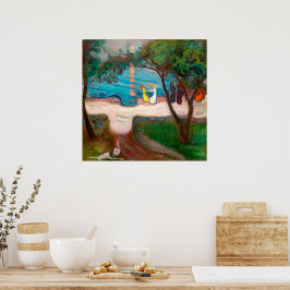 Póster Bailar en la costa | Edvard Munch |