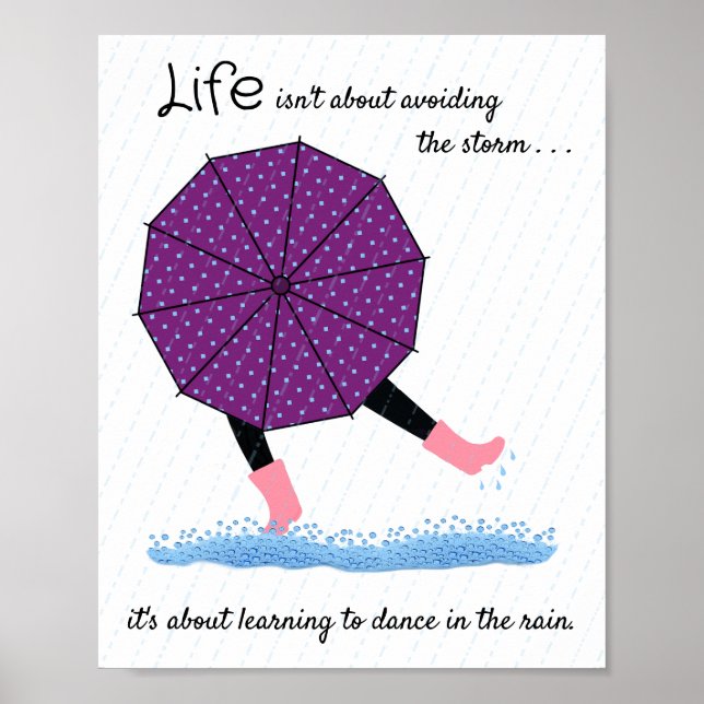 Póster Bailar en lluvia anima a apoyar a Poster de divers (Frente)