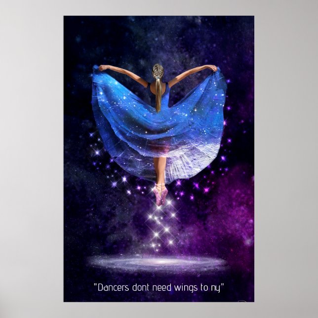 Póster Bailar un Poster de lenguaje universal (Frente)