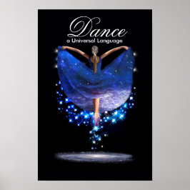Póster Bailar un Poster de lenguaje universal