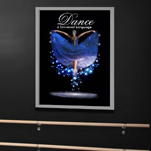 Póster Bailar un Poster de lenguaje universal