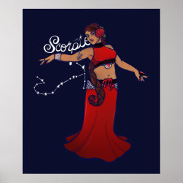 Póster Bailarín Belly Escorpio