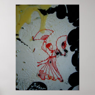 Póster "Bailarín de la fan 2"