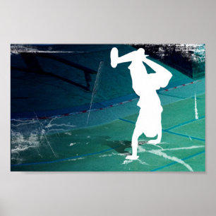 Póster Bailarín de la pintada