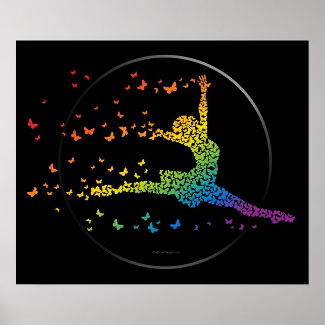 Póster Bailarín de mariposas (Frente)