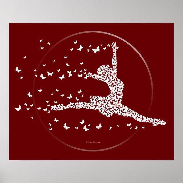 Póster Bailarín de mariposas (Frente)
