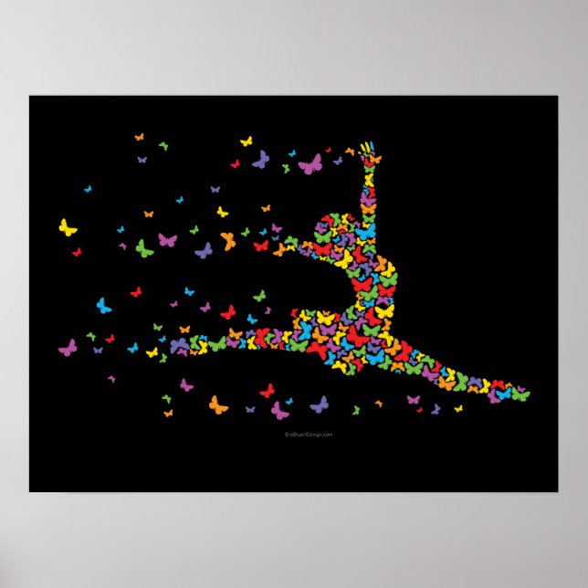Póster Bailarín de mariposas (Frente)