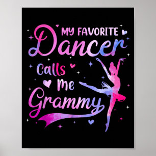 Póster Bailarín favorito llama abuela de baile a la abuel