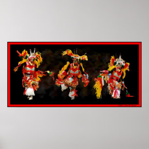 Póster Bailarín tribal