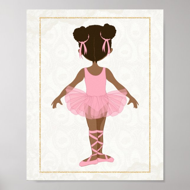 Póster Bailarina afroamericana (Frente)
